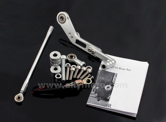 74 Rearset Footpegs Suzuki Gsxr 600 750 2006-2009 Silver@5